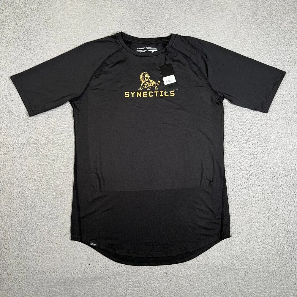 UNRL Shirt Mens Small Black Stride Performance Stretch Gym Workout Crossfit NWT